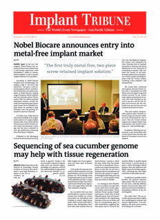 Implant Tribune Asia Pacific No. 2, 2017