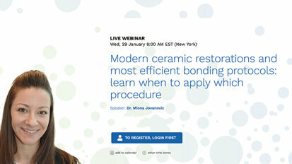Expert discusses modern ceramic restorations in free webinar
