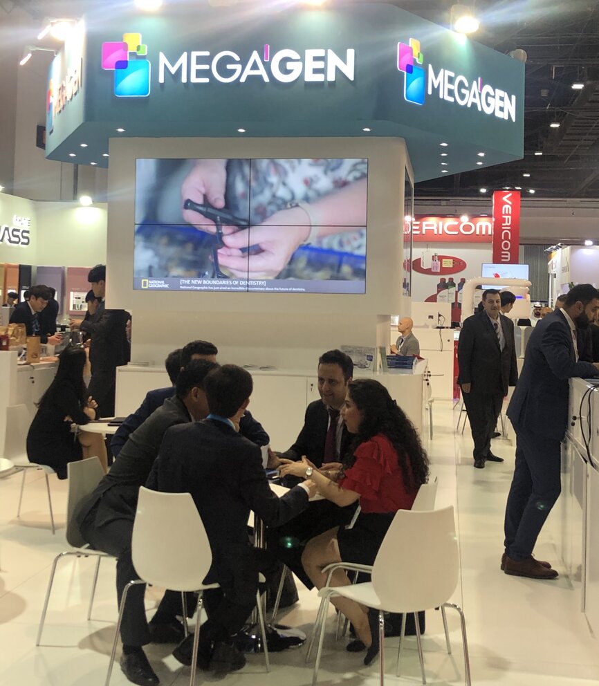 MegaGen booth at AEEDC Dubai 2019 (Photograph: DTI)