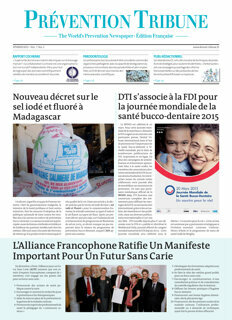 Prévention Tribune France No. 1, 2015