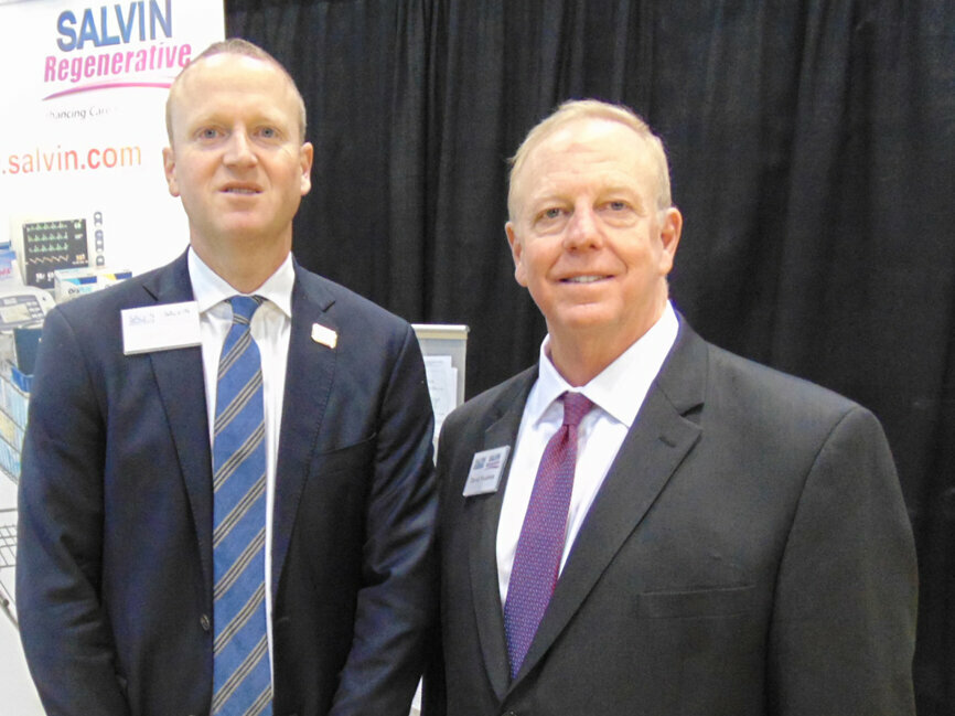 Kevin Fox, left, and David Swanson of Salvin Dental Specialties.