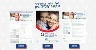 世界口腔联盟发布世界口腔健康日宣传海报的设计网站