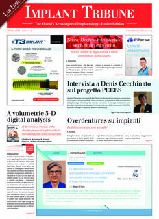 Implant Tribune Italy No. 1, 2016