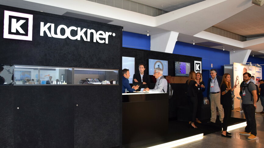 Spanish company Klockner also exhibited at the congress. (Photograph: Franziska Beier, DTI)
