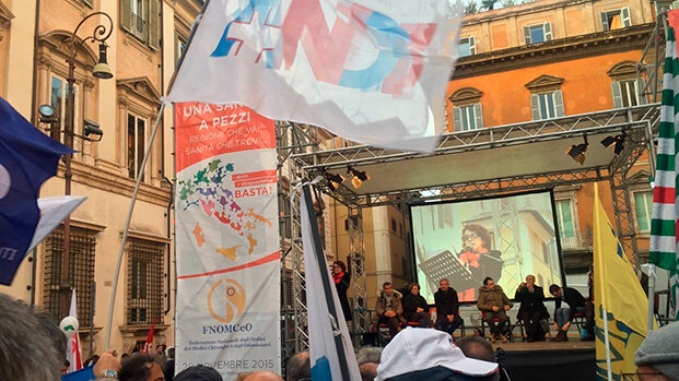 “Medici in piazza” a Roma contro la burocrazia per la difesa della professione e della salute pubblica ‒ il ricorso ANDI