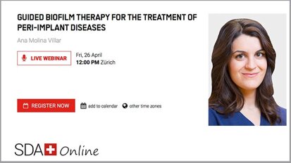 Free webinar to focus on guided biofilm therapy