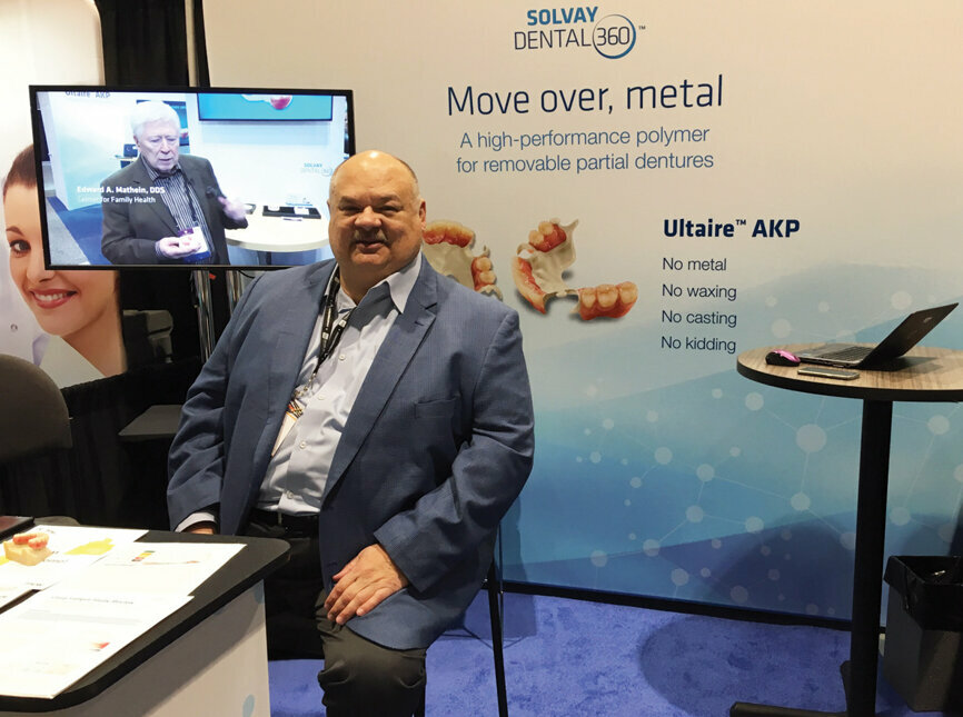 Jim Collis of Solvay Dental 360 is ready to talk to you about Ultaire AKP for removable partial dentures.