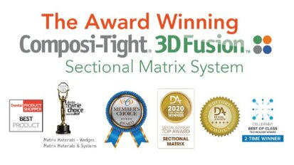 Il Sistema Garrison Composi-Tight® 3D Fusion™ nominato Top Sectional Matrix da THE DENTAL ADVISOR
