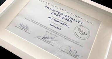 Biotech Dental receives Trusted Quality Mark for Kontact S implant system
