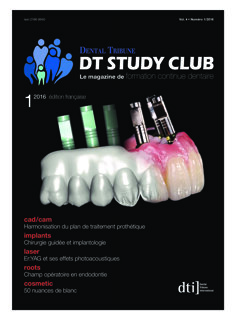 DT Study Club France No. 1, 2016