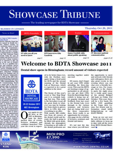 today Showcase Tribune BDTA Birmingham 20 Oct. 2011