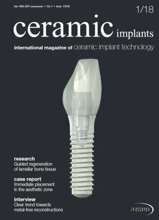 ceramic implants international No. 1, 2018