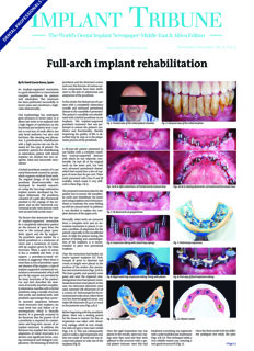 Implant Tribune Middle East & Africa No. 6, 2019