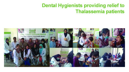 Dental hygienists provide relief to Thalassemia patients