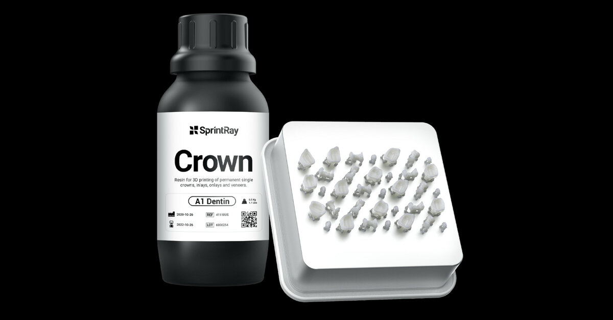SprintRay's latest 3D resin drives down the cost of a crown to just US$2