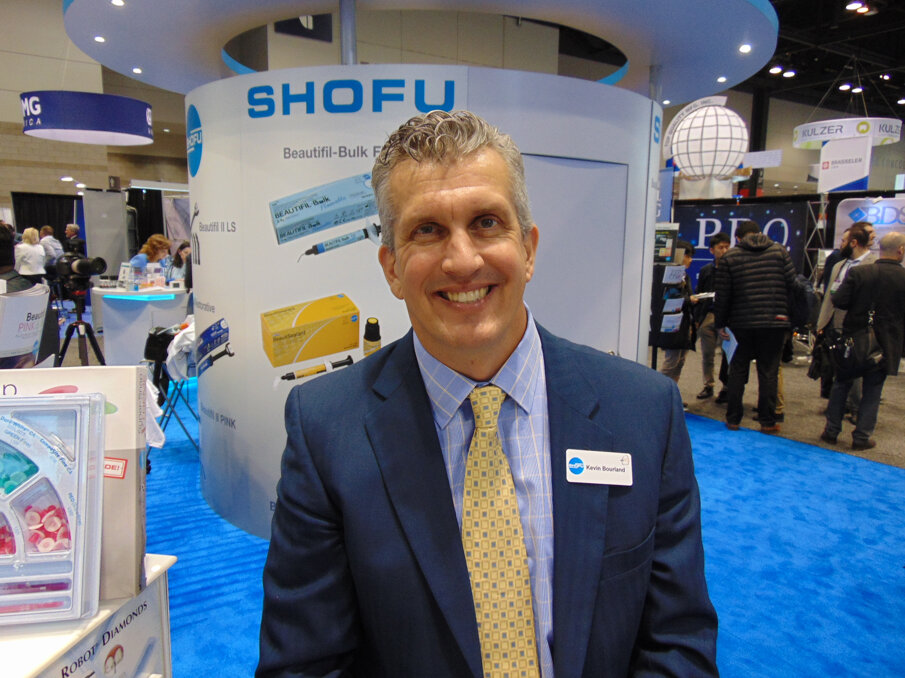 Kevin Bourland of Shofu Dental Corp. (Photo: Fred Michmershuizen/Dental Tribune America)