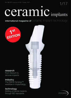ceramic implants international No. 1, 2017