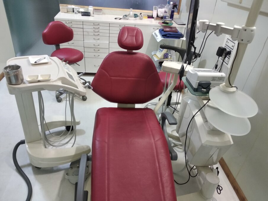 Fig 2: A NO-SPITTOON Snap dent dental chair from Den Tech