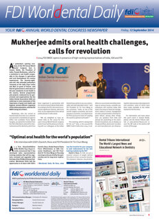 World Dental Daily New Delhi, 12 September 2014