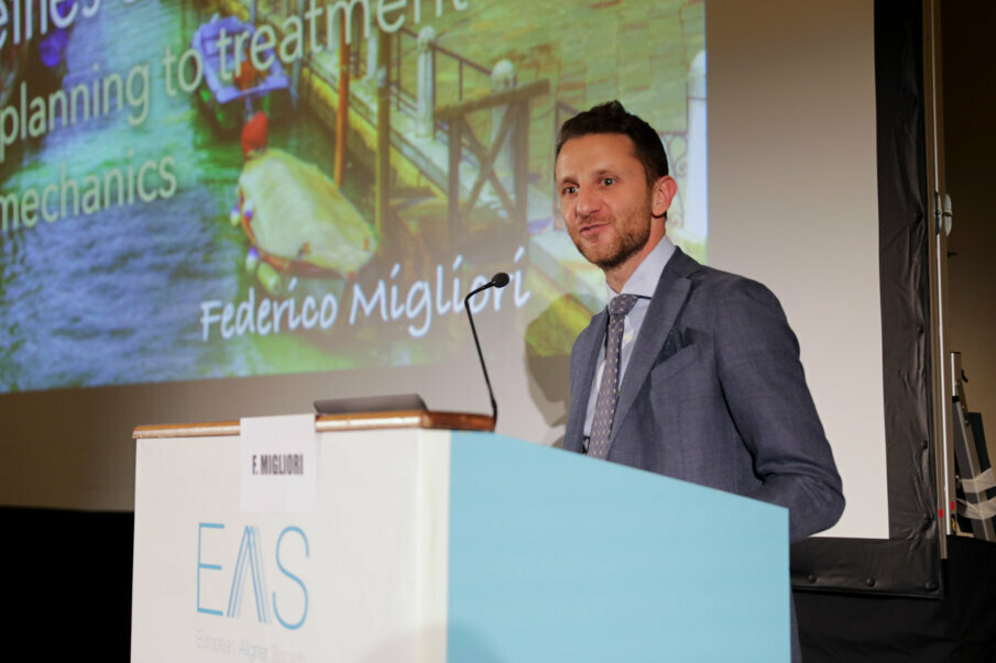 Dr Federico Migliori speaking at the event. (Photograph: Mauro Calvone)