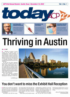 today ACP 52nd Annual Session, Austin, Texas, November 2–5, 2022