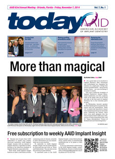 today AAID Annual Meeting Orlando, Florida 2014