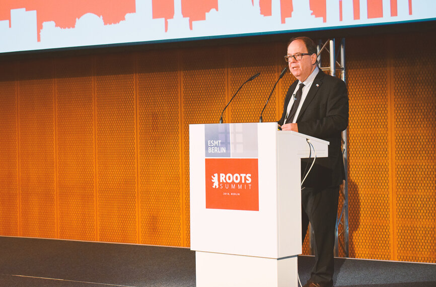 Stephen Jones at the ROOTS SUMMIT opening ceremony