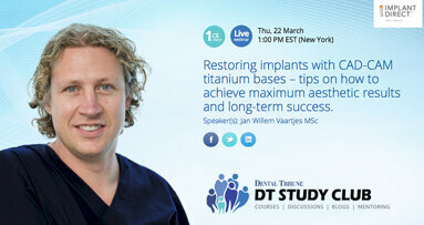 Free webinar to cover the use of titanium bases as abutments for CAD/CAM