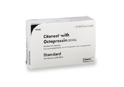 Dentsply Sirona – Citanest 3% with Octapressin (Latex Free)