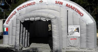 La SIA dona una tenda da triage all’Ospedale S. Martino di Genova