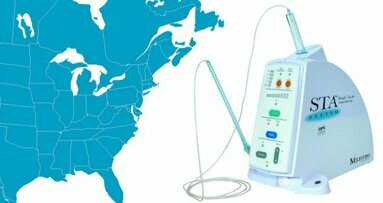 Milestone hands distribution of dental anesthesia system to Aseptico