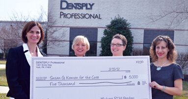 DENTSPLY Professional donates $5,000 to Susan G. Komen for the Cure