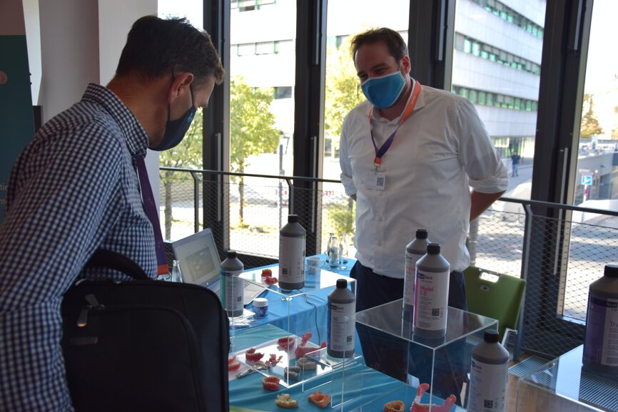 3D Systems booth at exocad Insights 2020. (Image: Dental Tribune International)