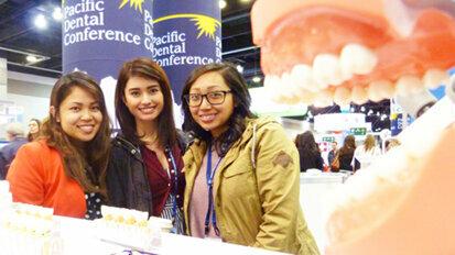 Aisles of smiles in the 2015 Pacific Dental Conference Exhibit Hall