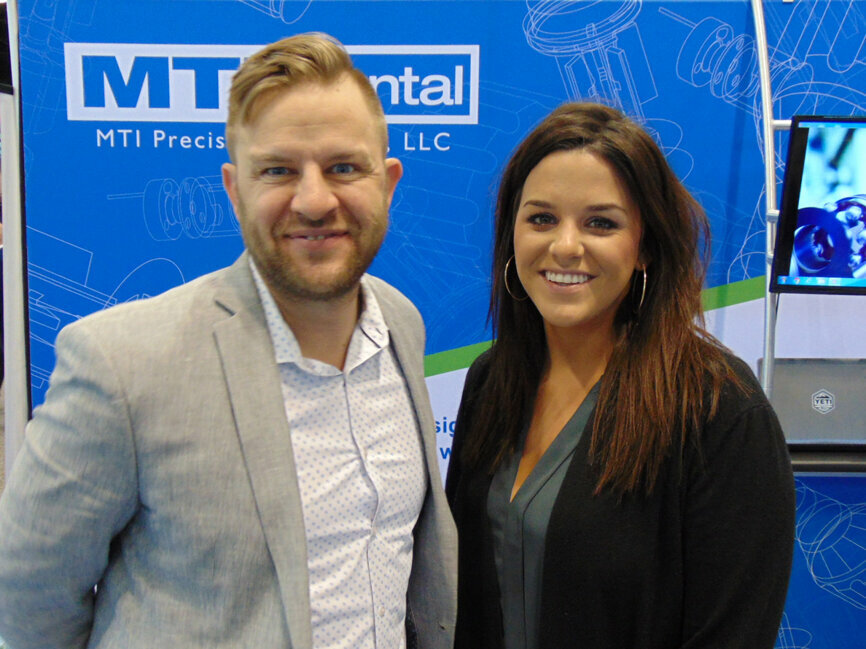 Peter Miranda, left, and Erica Wilson of MTI Dental.