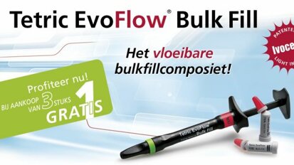 Vloeibaar bulkfill-composiet: Tetric EvoFlow Bulk Fill