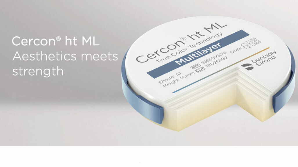 Cercon ht ML – up to 14-unit bridges with the Cercon multilayer solution from Dentsply Sirona