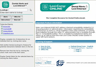 Reducing medication errors one patient at a time with Lexi-Comp ONLINE for Dentistry