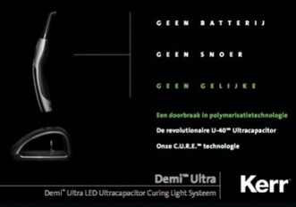 Verwissel geen batterijen, vervang polymerisatielampen: Demi™ Ultra LED Ultracapacitor Curing Light System