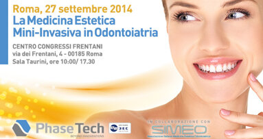 Il 27 settembre PhaseTech presenterà il progetto di sinergia tra Medicina Estetica e Odontoiatria al convegno organizzato a Roma in collaborazione con SIMEO