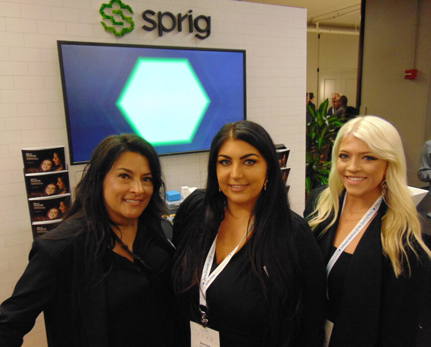 From left: Brenda L. Hansen, Vanessa Hurt and Dayna Olson of Sprig. (Photo by Fred Michmershuizen/Dental Tribune America)