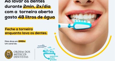 OMD apela à poupança de água com campanha “Feche a torneira enquanto lava os dentes”