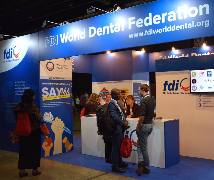 More information about FDI related matters can be obtained from the FDI Pavillion which is located in the Scientific Sessions Hall. (Photograph: Monique Mehler, Dental Tribune International)