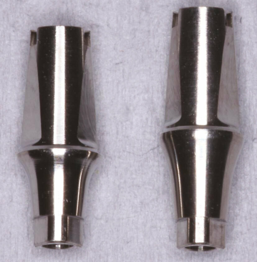Fig.14: Stock Ti abutment selection 4 or 6 mm height. 