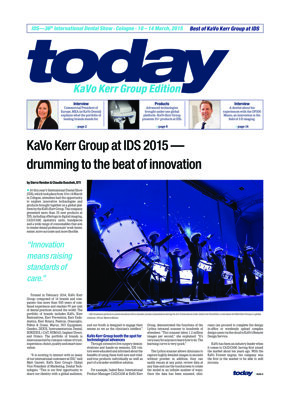 Corporate today IDS 2015 KaVo Kerr Group Supplement – Best of