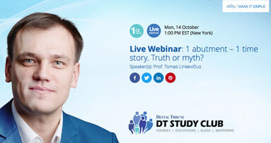 Webinar host to argue against the “one abutment, one time” concept