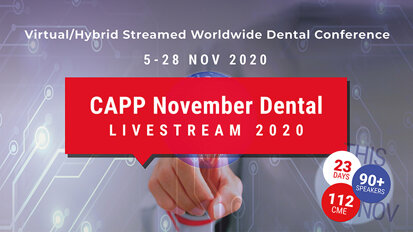 CAPP November Dental Livestream record attendance: 30,546 dental professionals from 149 countries