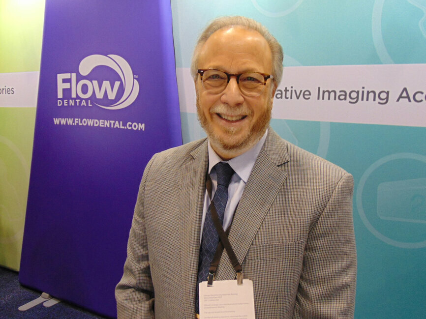 Bill Winters of Flow Dental, a company that offers innovative imaging accessories and many other products. 