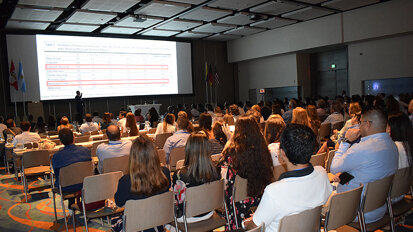 El salón de conferencias del 63° Congreso Internacional la Asociación Colombiana de Prostodoncia.