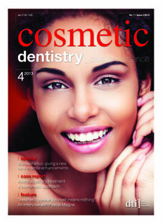 cosmetic dentistry international No. 4, 2013